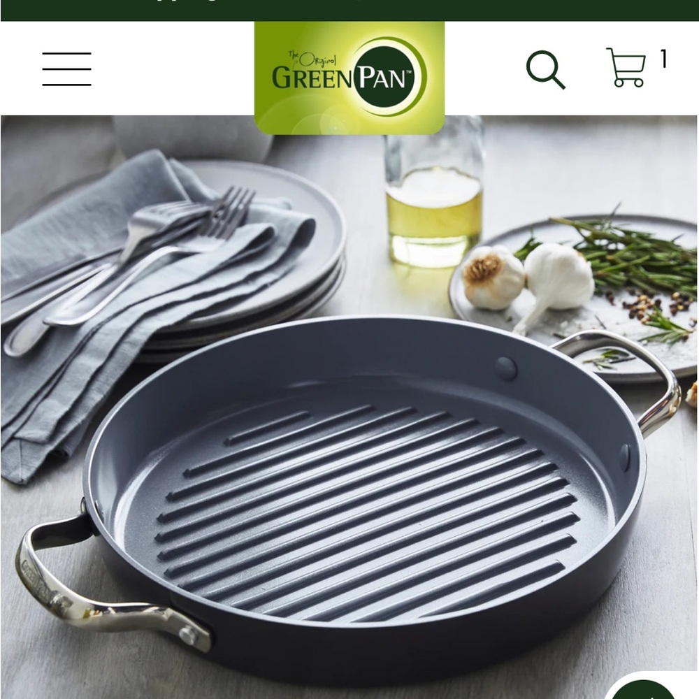 GreenPan blue Grill Pan